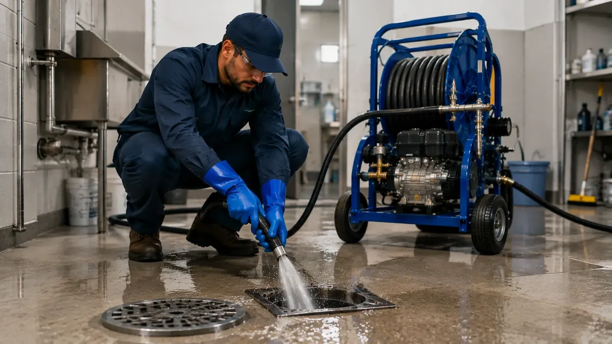 Floor Drain Hydro Jet Cleaning in Palo Verde