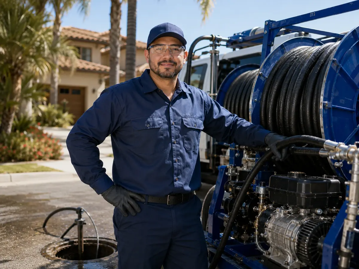 Hydro jet sewer cleaning in Palo Verde