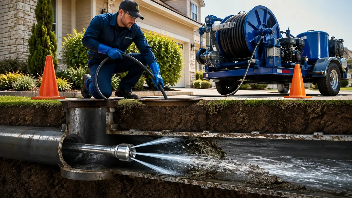 Main Sewer Line Hydro Jet Cleaning in Palo Verde