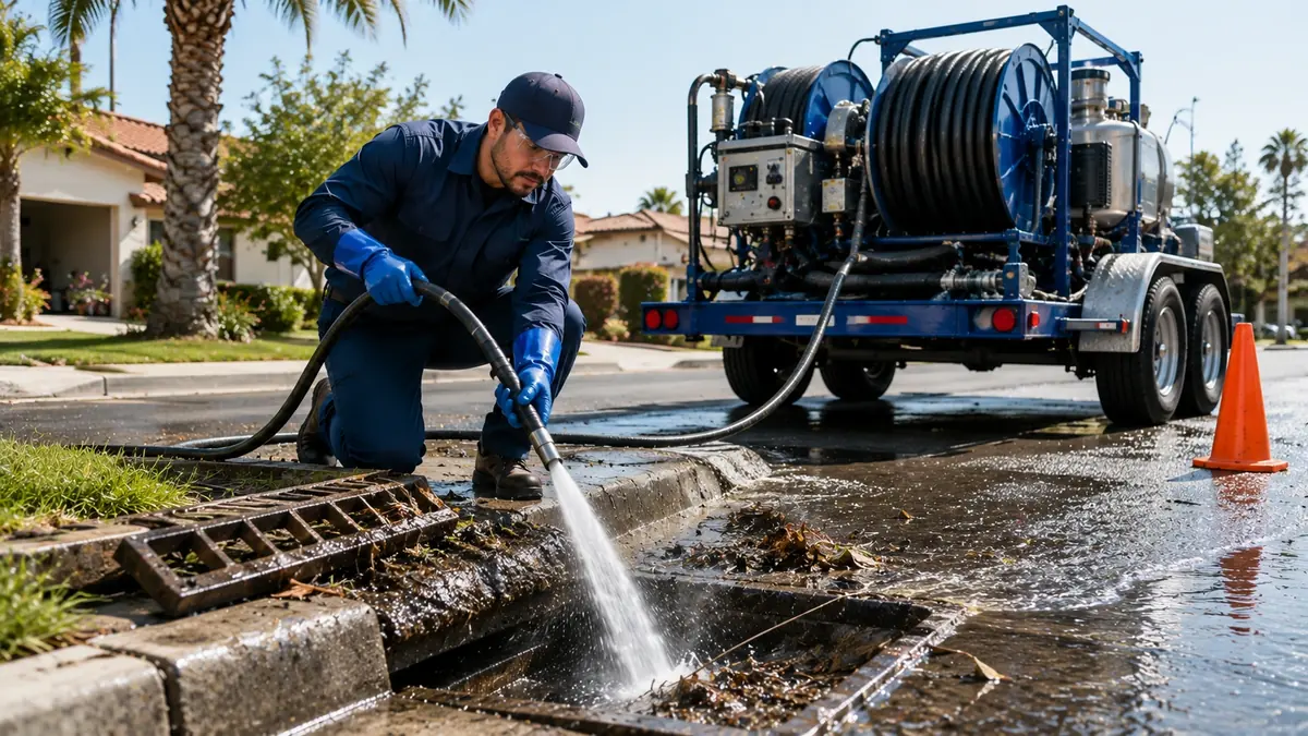 Storm Drain Hydro Jet Cleaning in Palo Verde