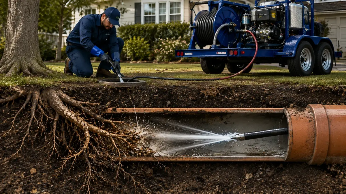 Tree Root Removal with Hydro Jetting in Palo Verde